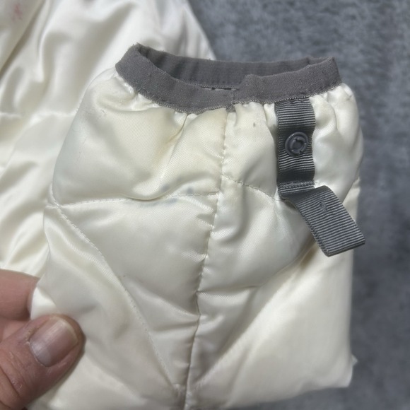 The North Face Jacket Womens M Ivory Down Puffer 550 Quilted *ZIPPER & SPOTS - Picture 10 of 16
